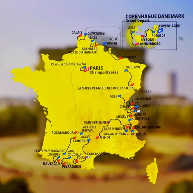 الدول العربية المشاركة في سباق الدراجات الهوائية في فرنسا